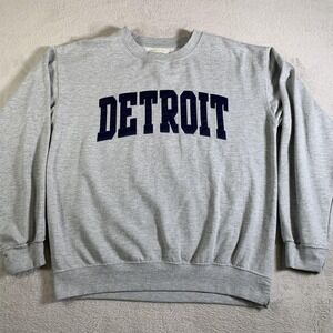 Detroit Grey Crewneck Sweatshirt